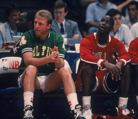 larry bird and michael jordan